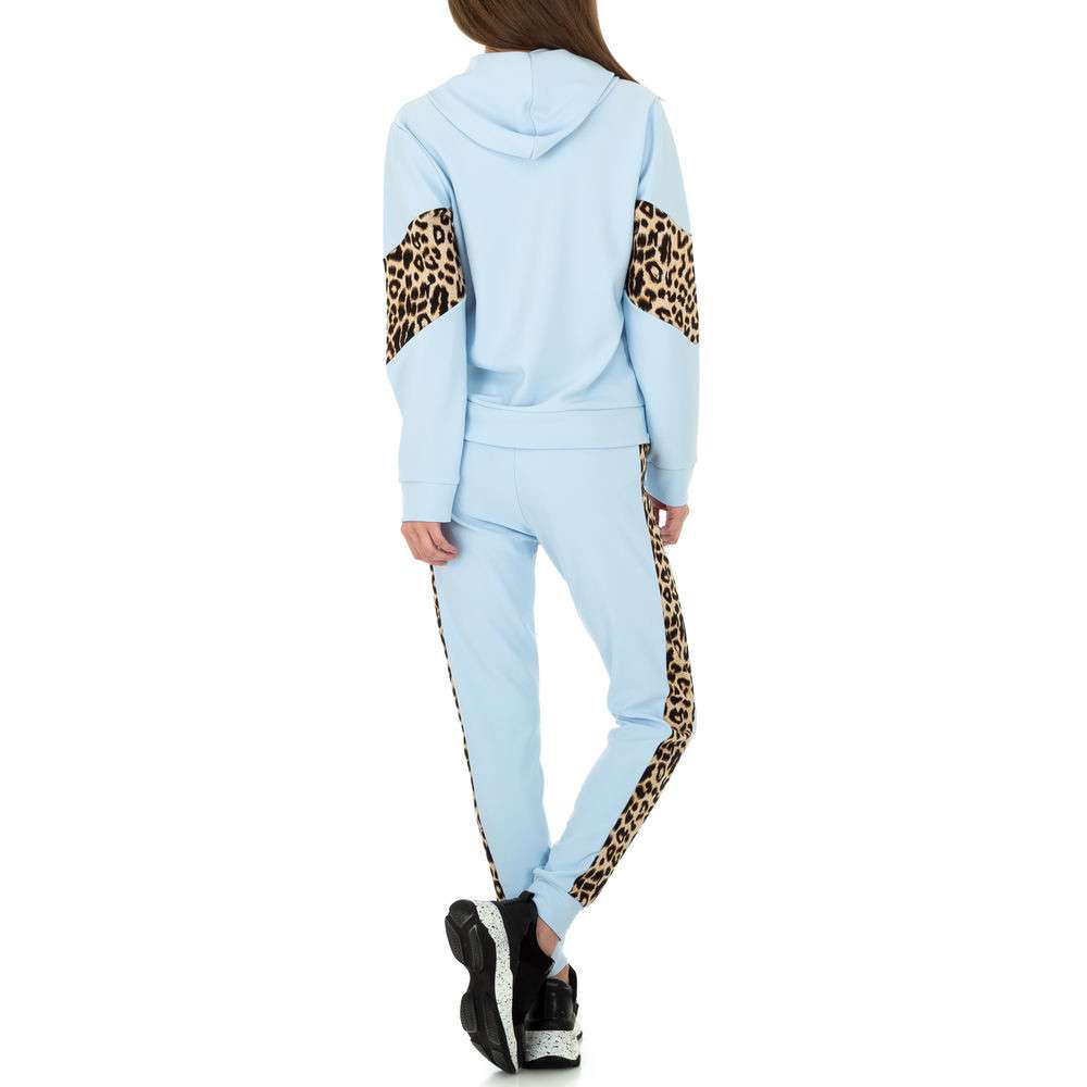 Trening cu imprimeu leopard - Holala Fashion L.albastru dama