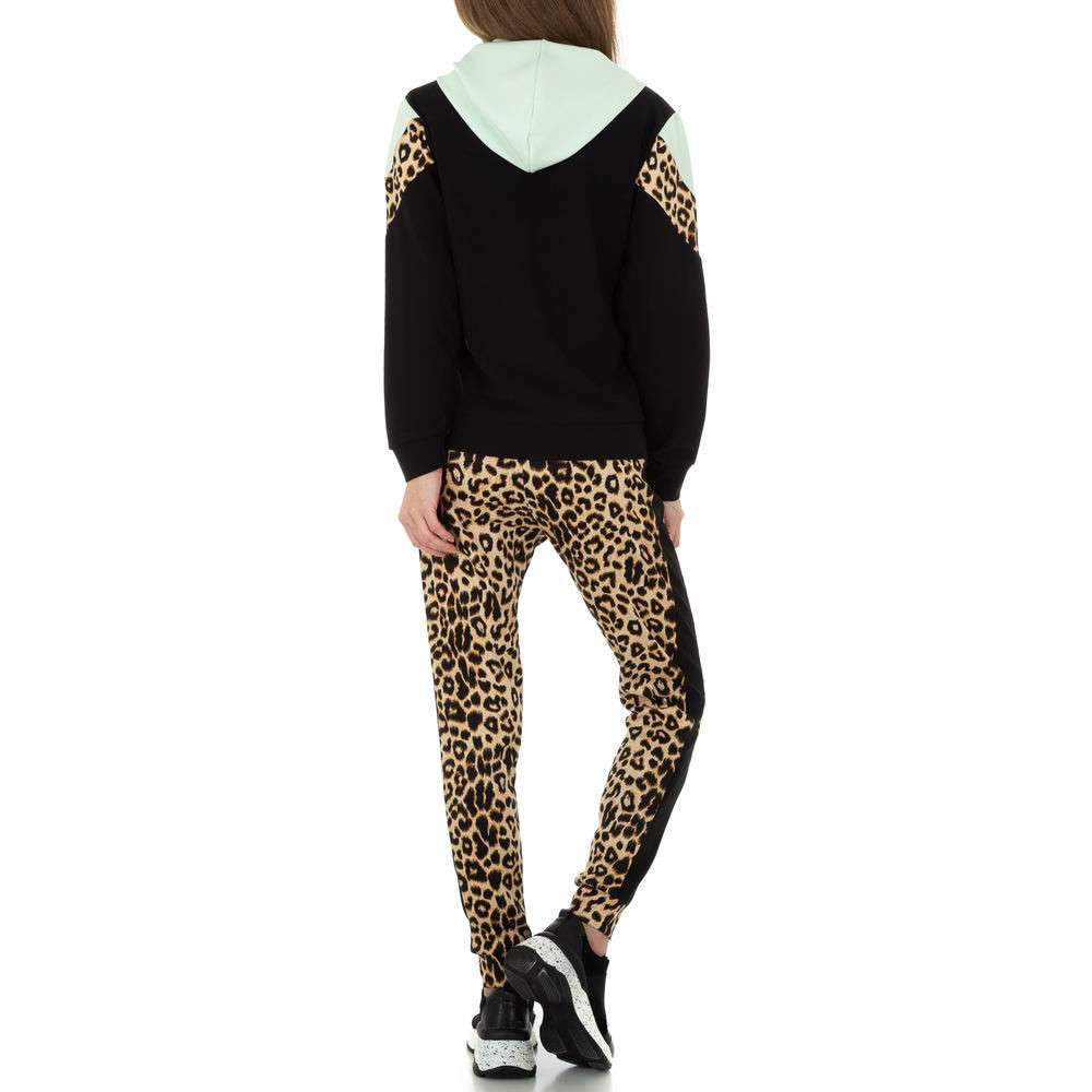 Trening cu imprimeu leopard - Holala Fashion   L.verde dama