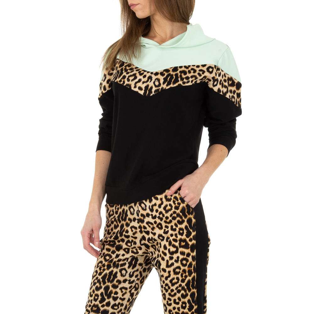 Trening cu imprimeu leopard - Holala Fashion   L.verde dama