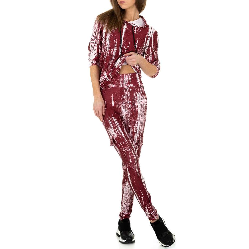 Trening cu imprimeu - Holala Fashion rosu dama