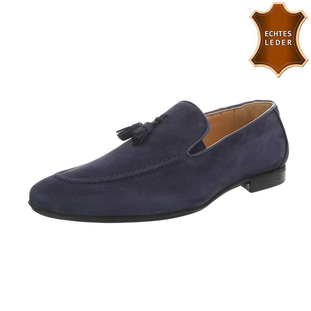 Pantofi casual piele naturala - navyn barbati