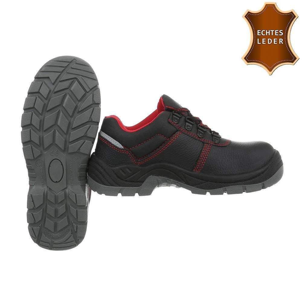 Pantofi lucru piele naturala - negru