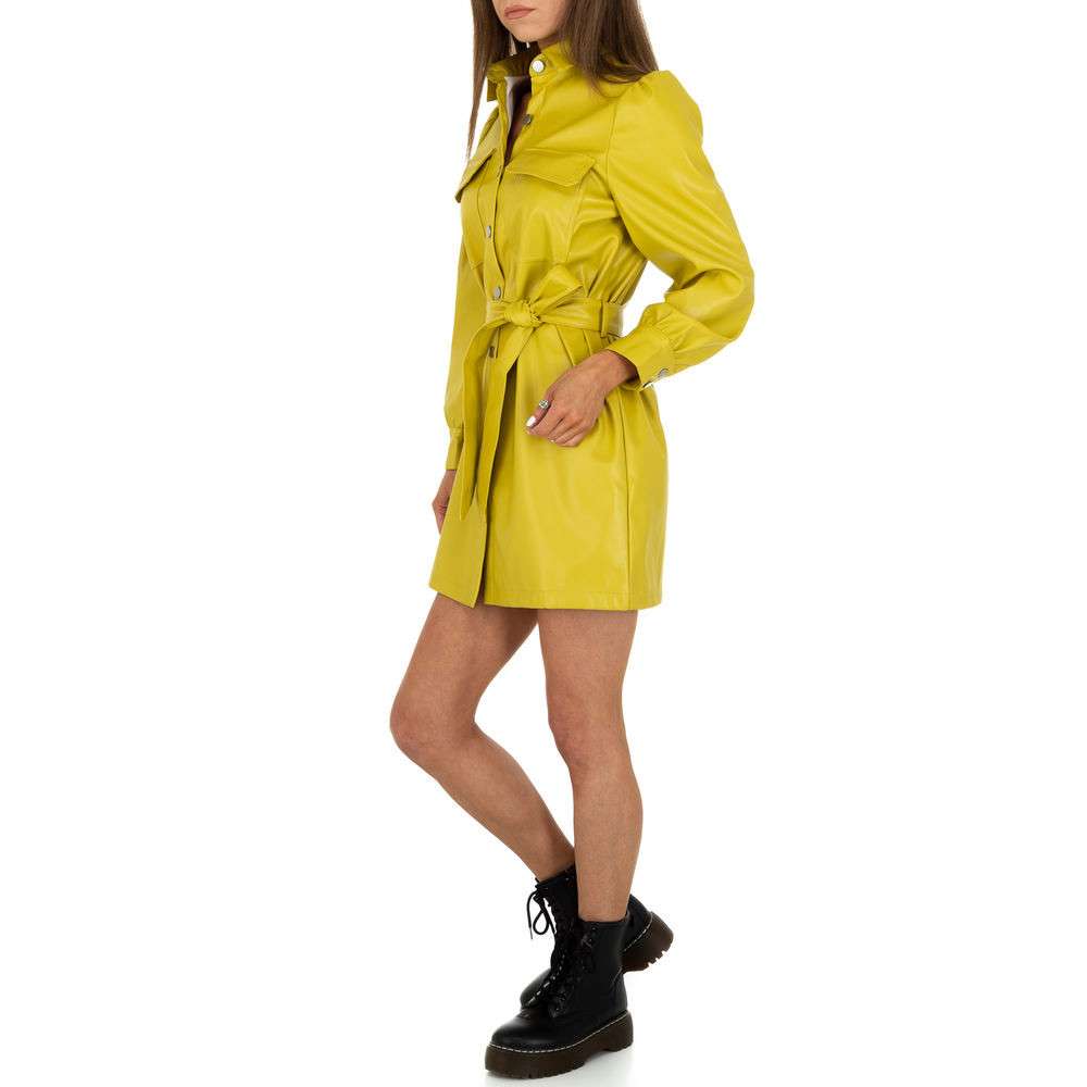 Rochie scurta piele ecologica - SHK Paris L.verde dama