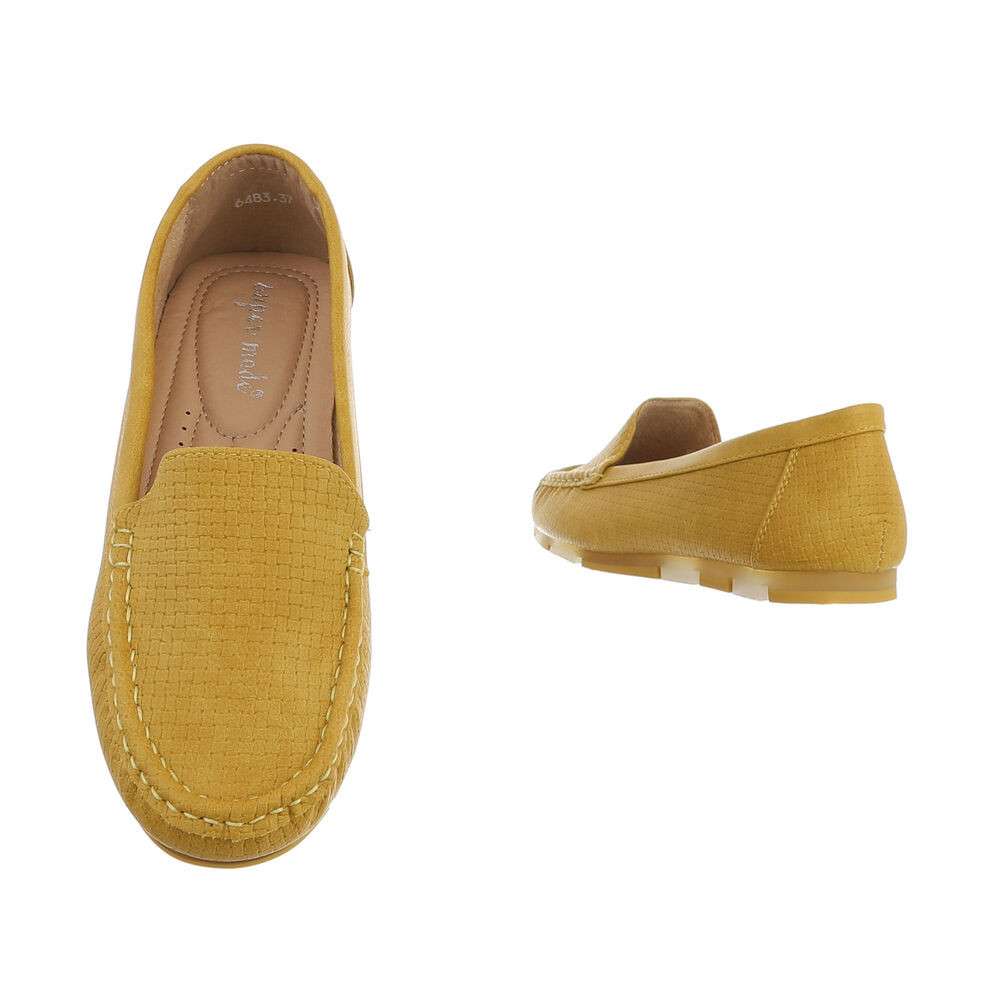 Mocasini casual - galben dama