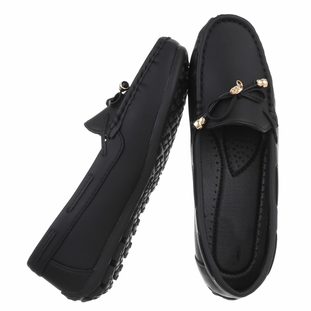 Mocasini casual - negru dama