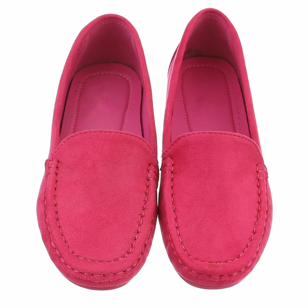 Mocasini casual - roz fuchsia dama
