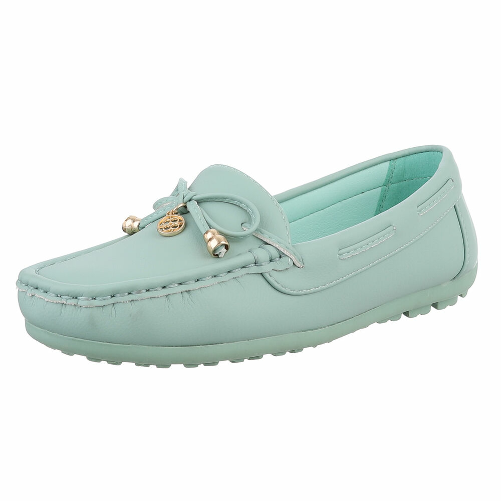 Mocasini casual - verde dama