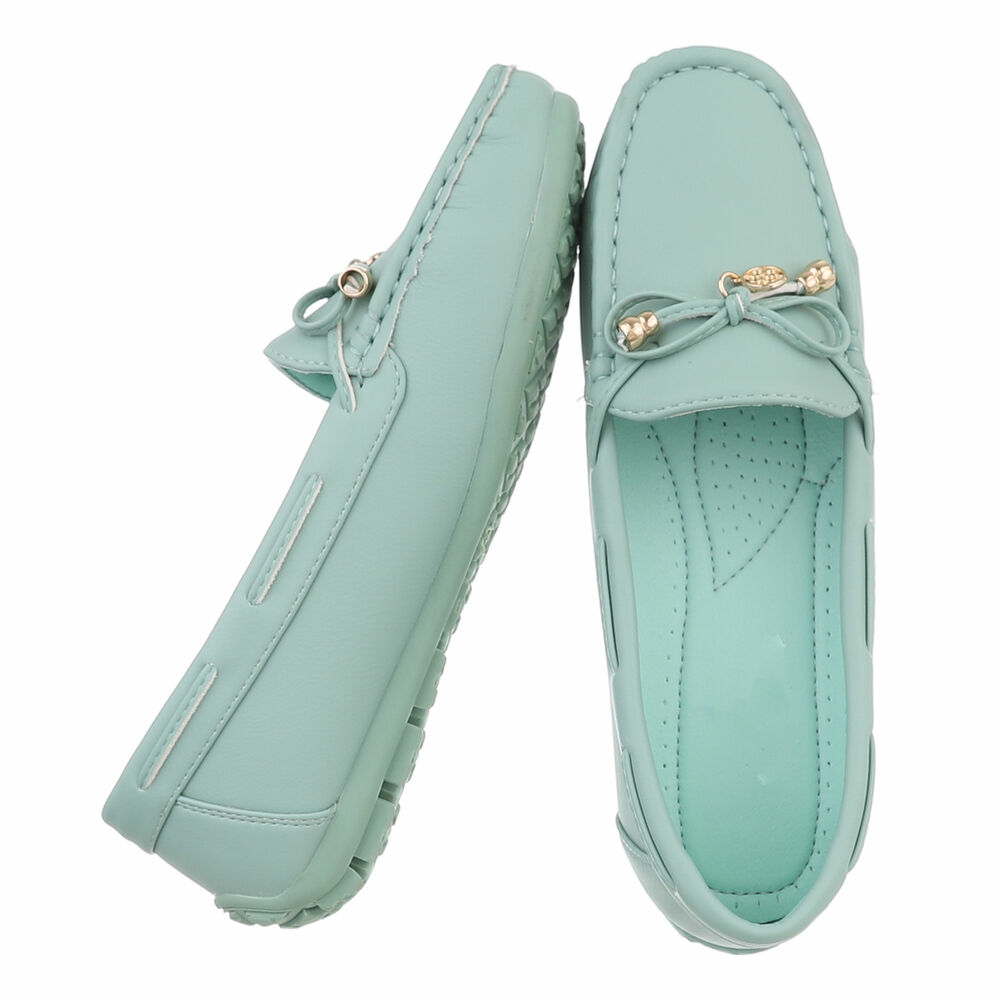 Mocasini casual - verde dama