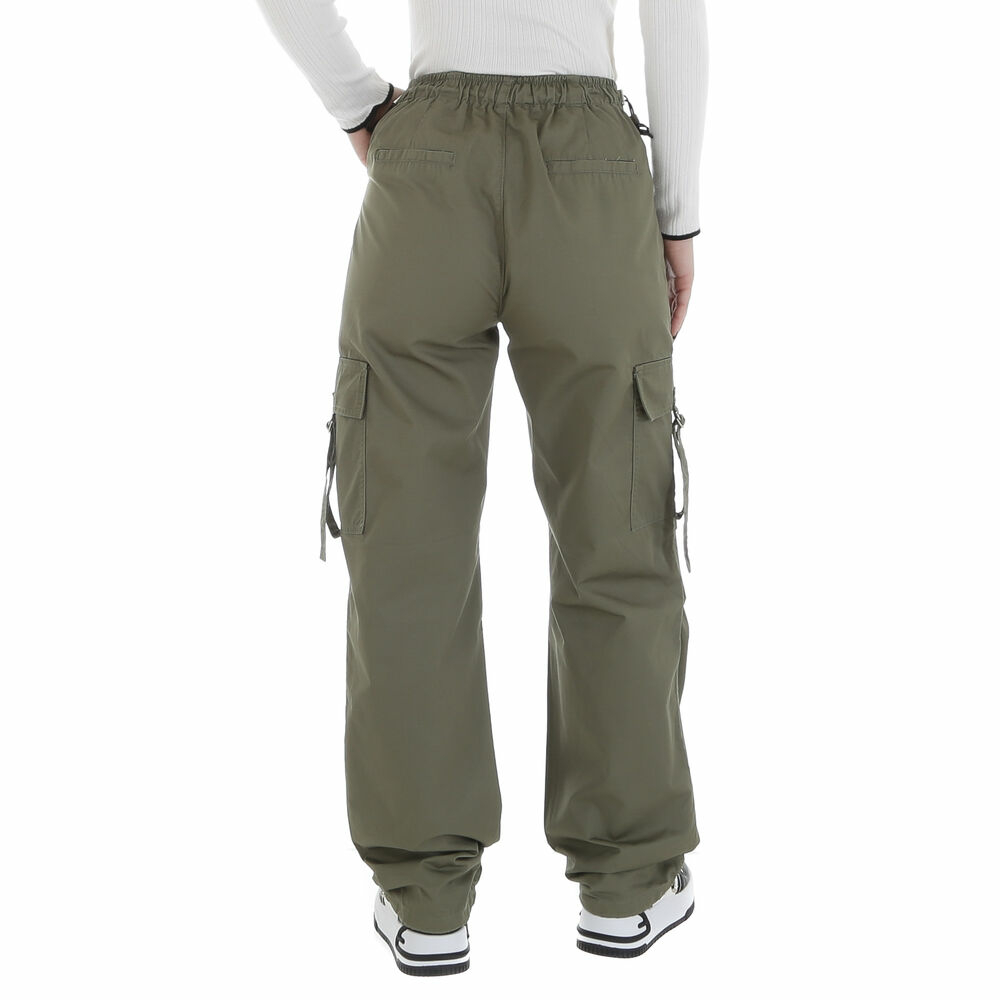 Pantaloni eleganti Laulia - verde dama