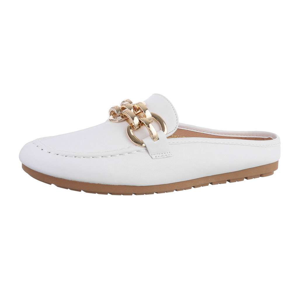 Mocasini eleganti - alb dama