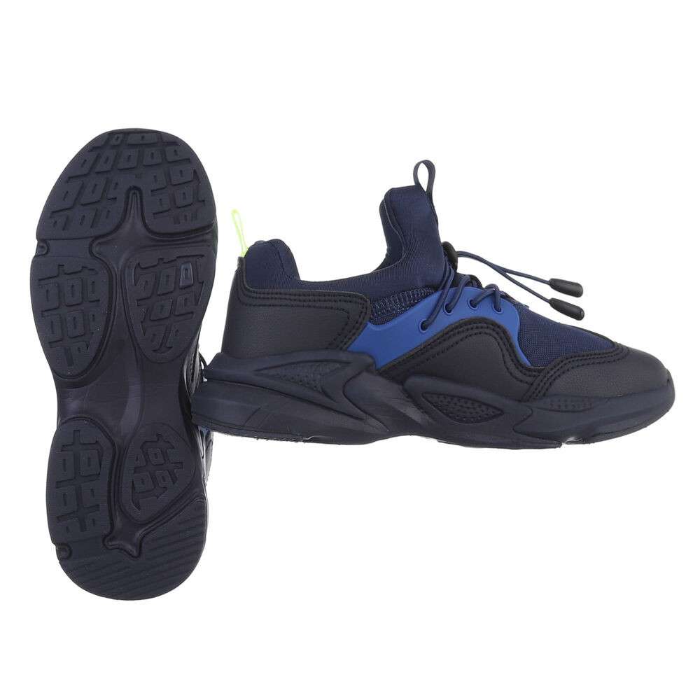 Pantofi sport talpa groasa copii - navylime