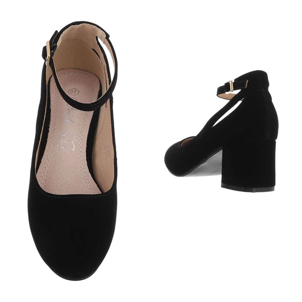 Pantofi cu toc mic eleganti - negru dama