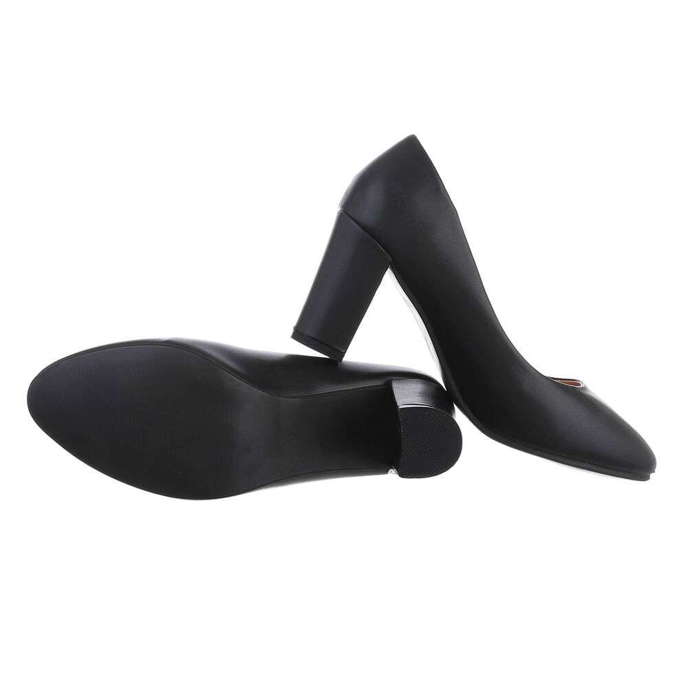 Pantofi cu toc inalt - negru dama