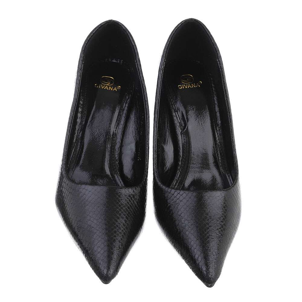 Pantofi eleganti cu toc - negru dama