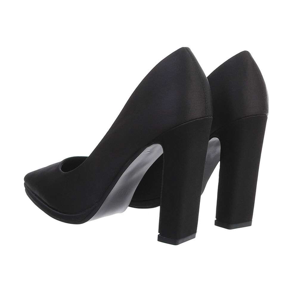 Pantofi cu toc inalt - negru dama