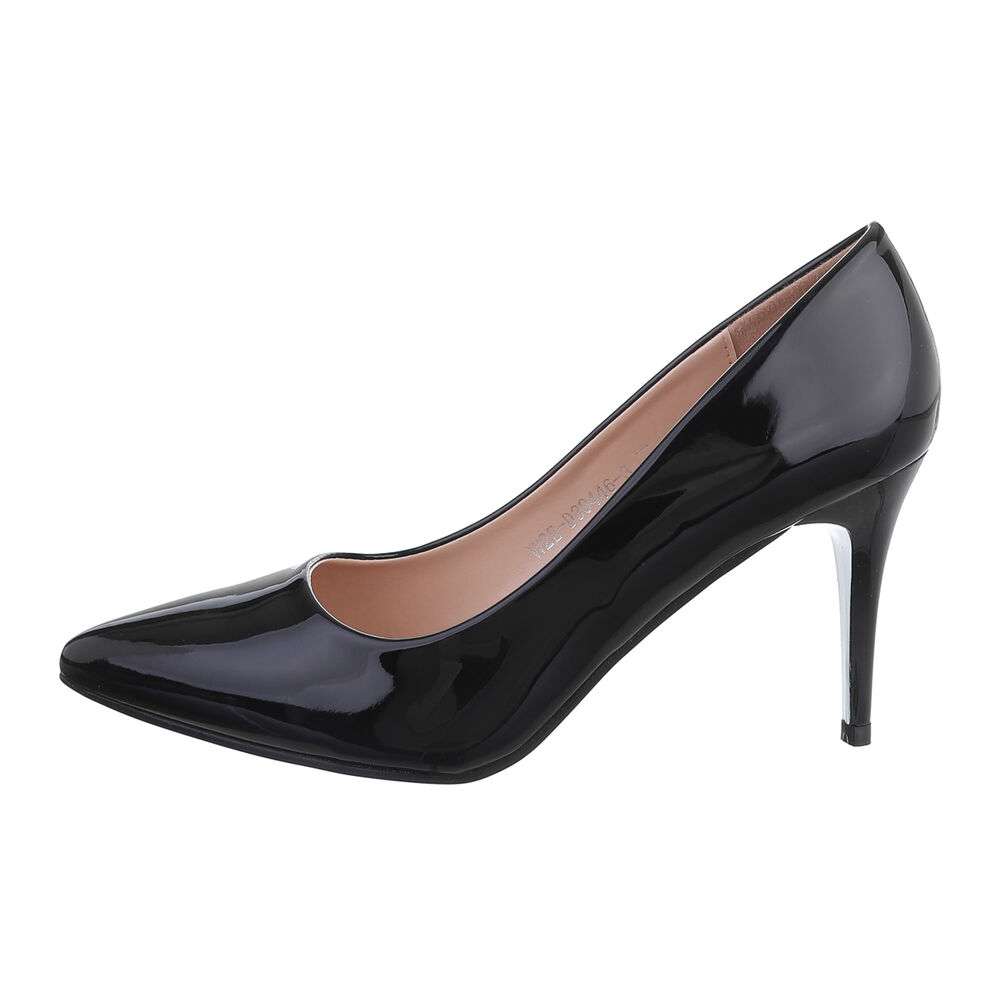 Pantofi cu toc inalt - negru dama