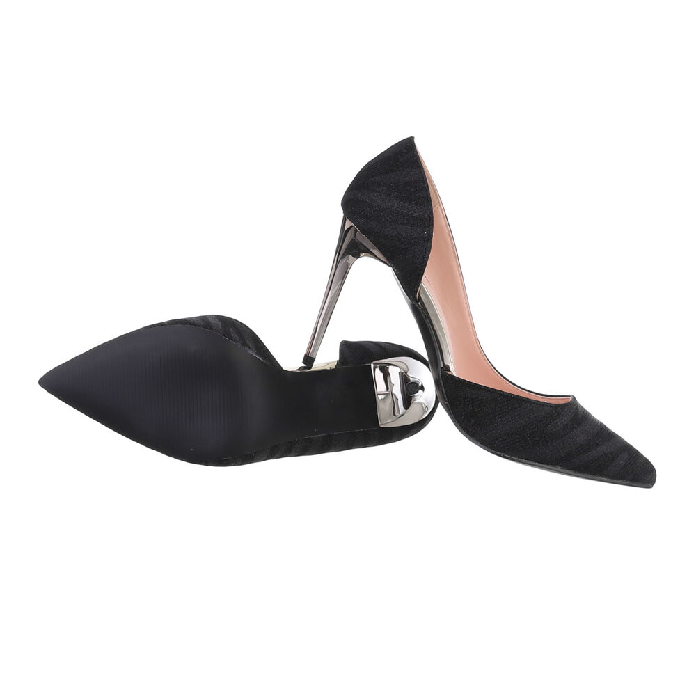 Pantofi cu toc inalt - negru dama