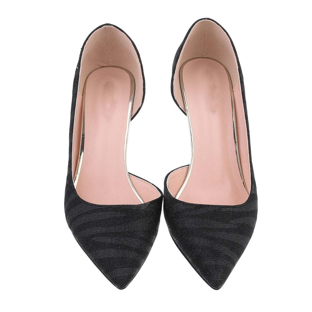 Pantofi cu toc inalt - negru dama