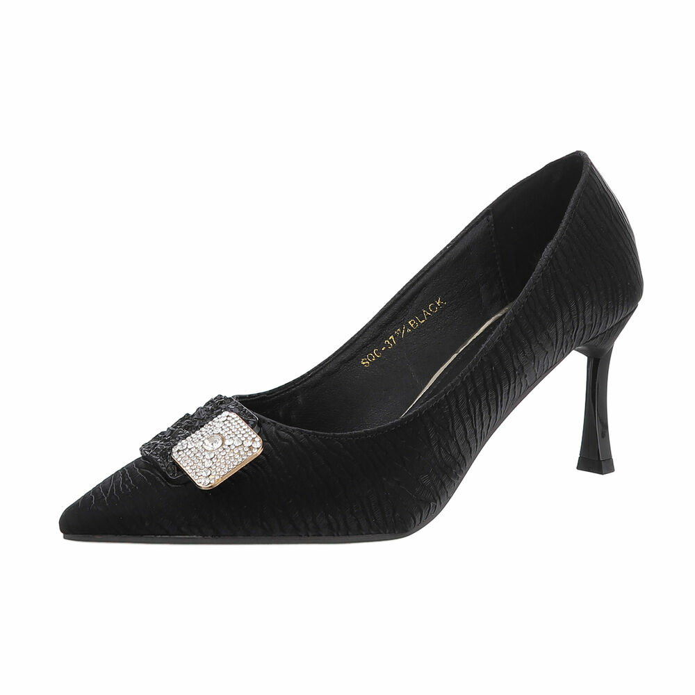 Pantofi cu toc inalt - negru dama