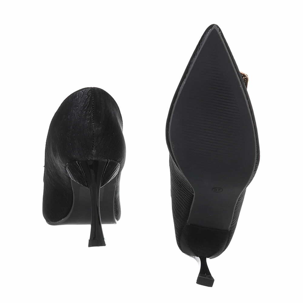 Pantofi cu toc inalt - negru dama