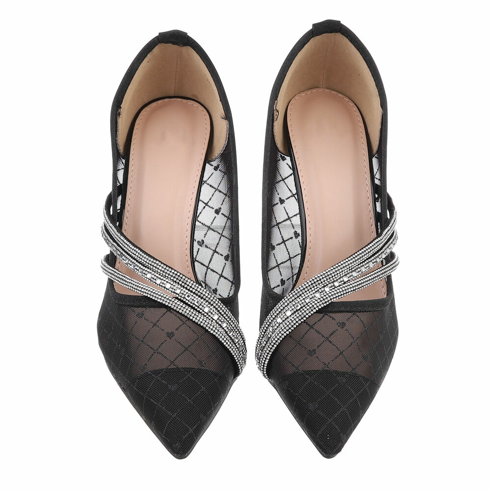 Pantofi cu toc inalt - negru dama