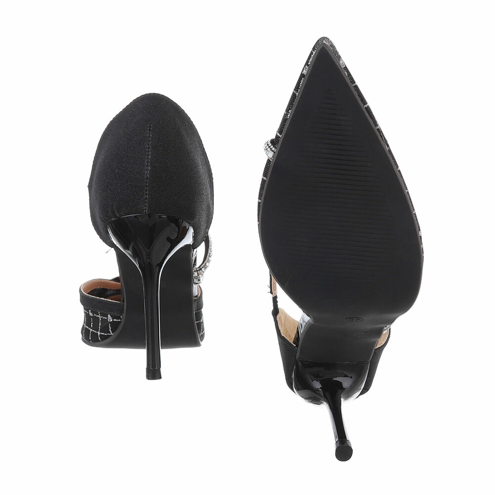 Pantofi cu toc inalt - negru dama