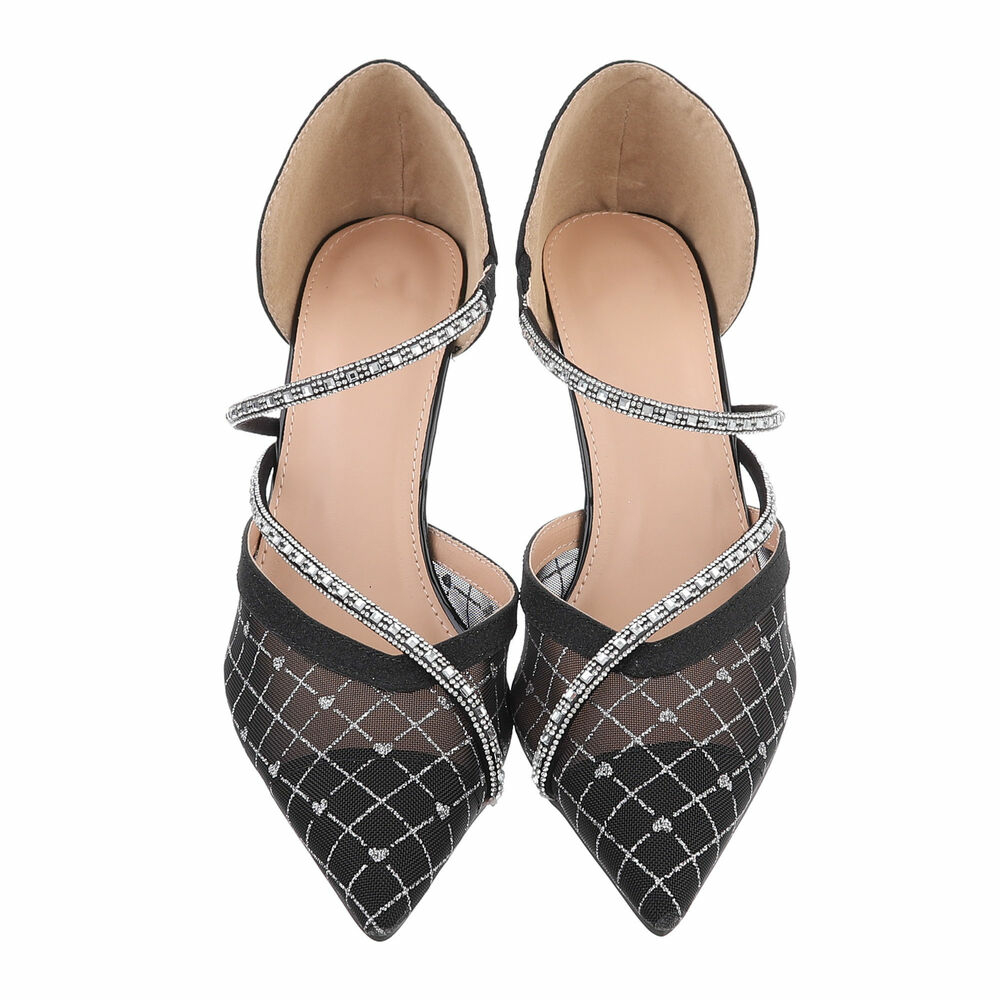 Pantofi cu toc inalt - negru dama