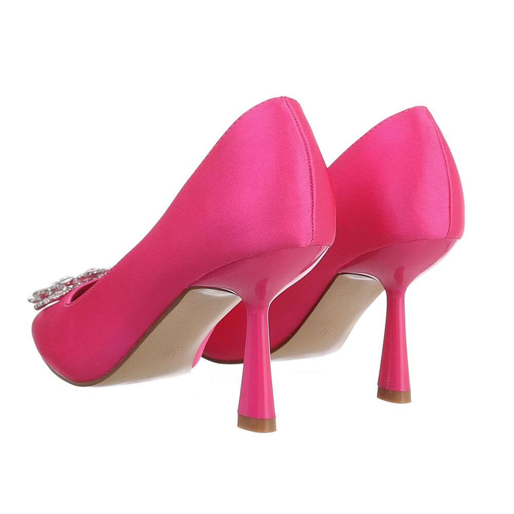 Pantofi cu toc inalt - roz fuchsia dama