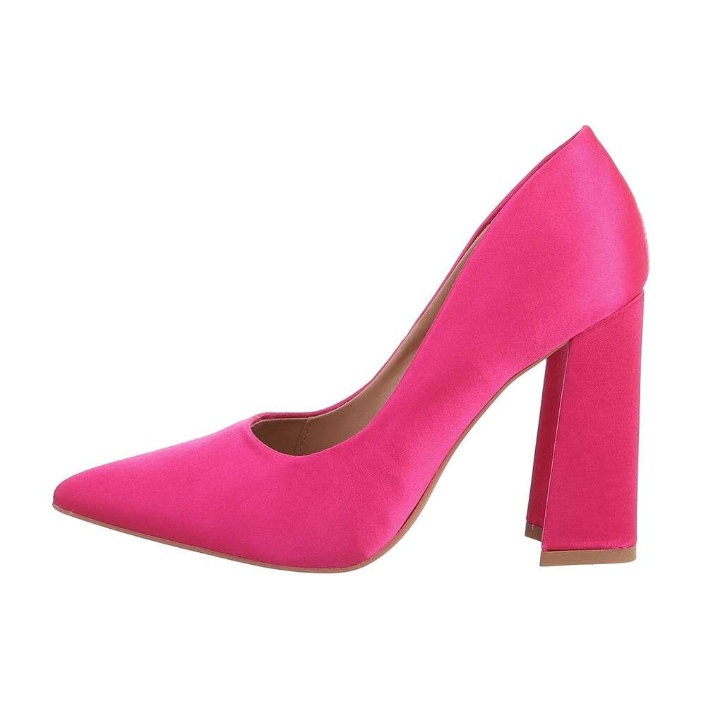 Pantofi cu toc inalt - roz fuchsia dama