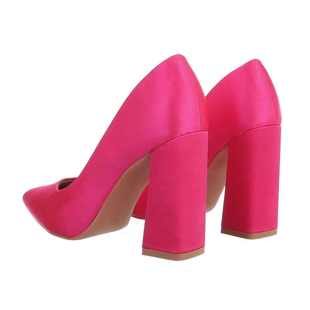 Pantofi cu toc inalt - roz fuchsia dama