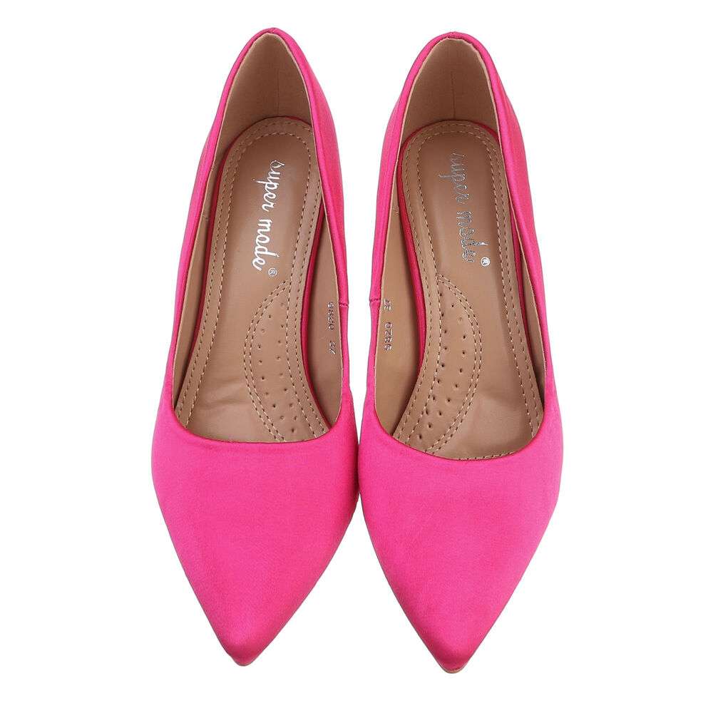 Pantofi cu toc inalt - roz fuchsia dama