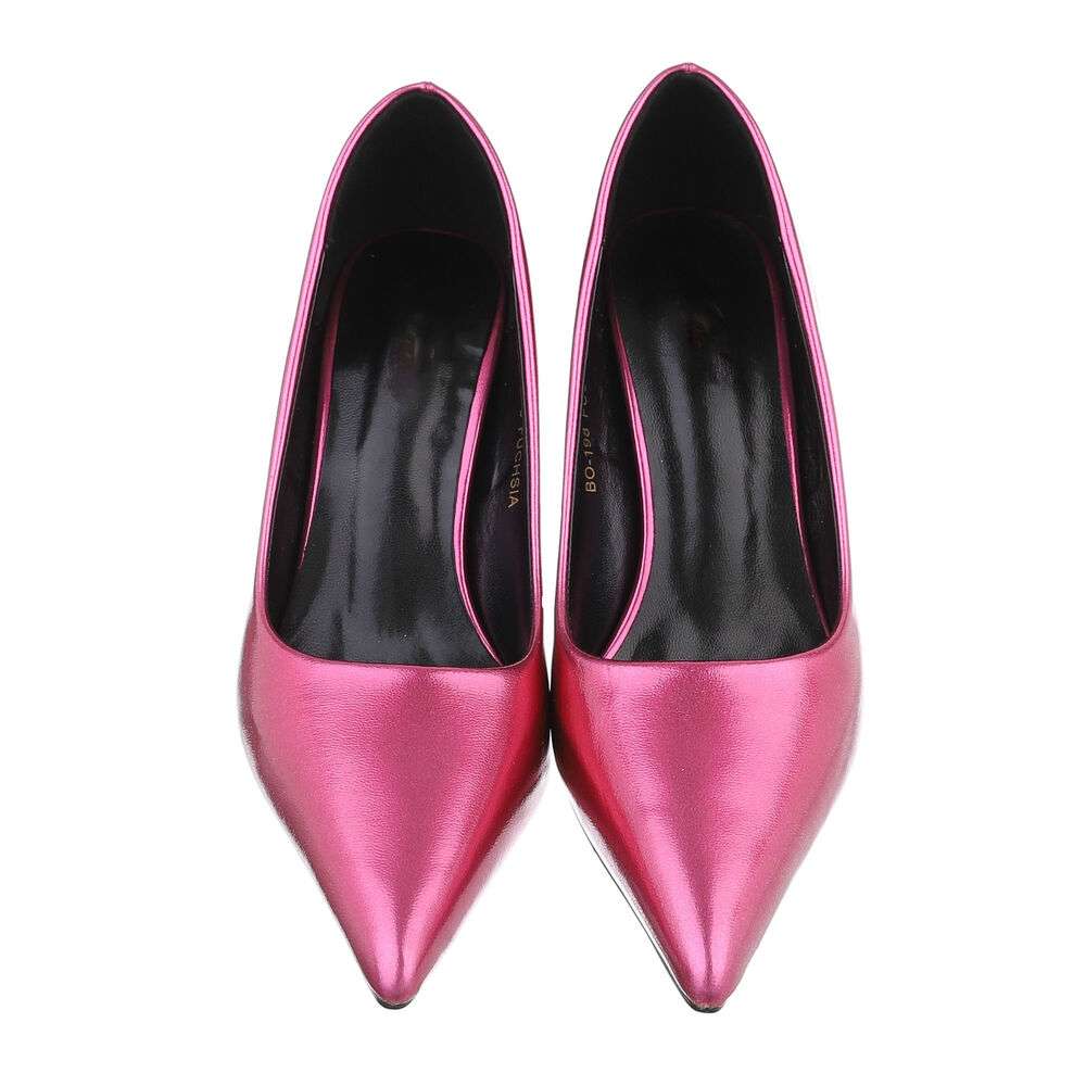 Pantofi cu toc inalt - roz fuchsia dama