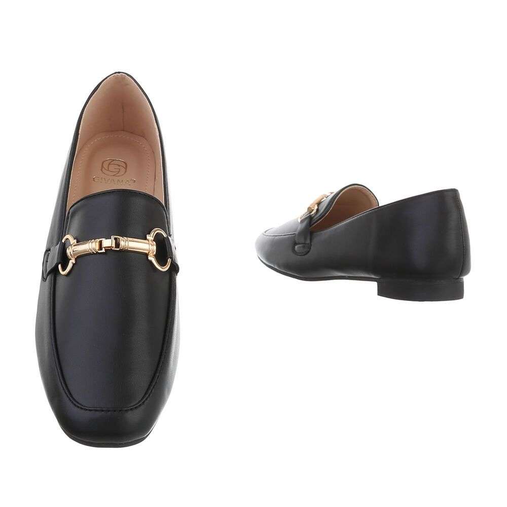 Mocasini eleganti - negru dama