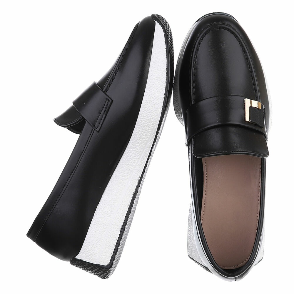 Pantofi cu platforma - negru dama