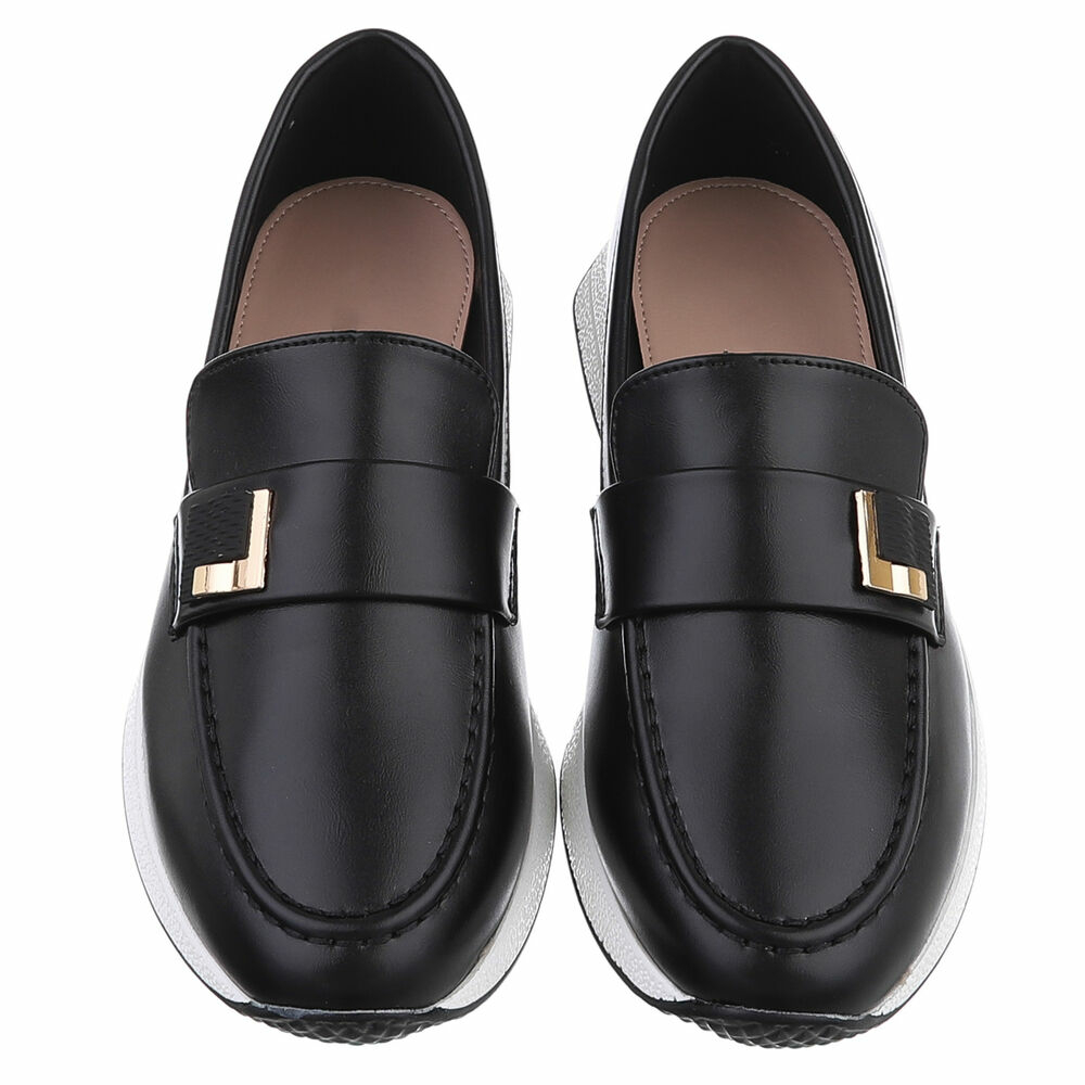 Pantofi cu platforma - negru dama