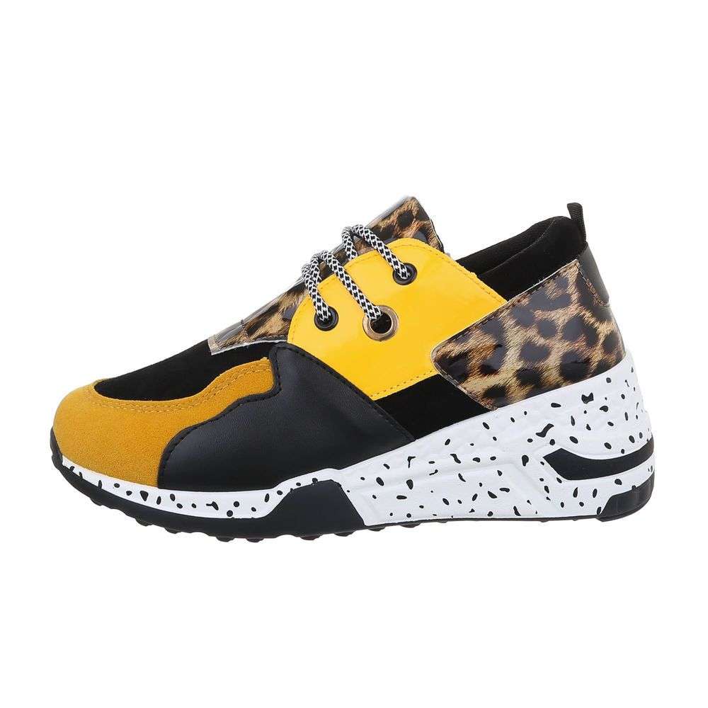 Sneakers talpa ortopedica - galben dama
