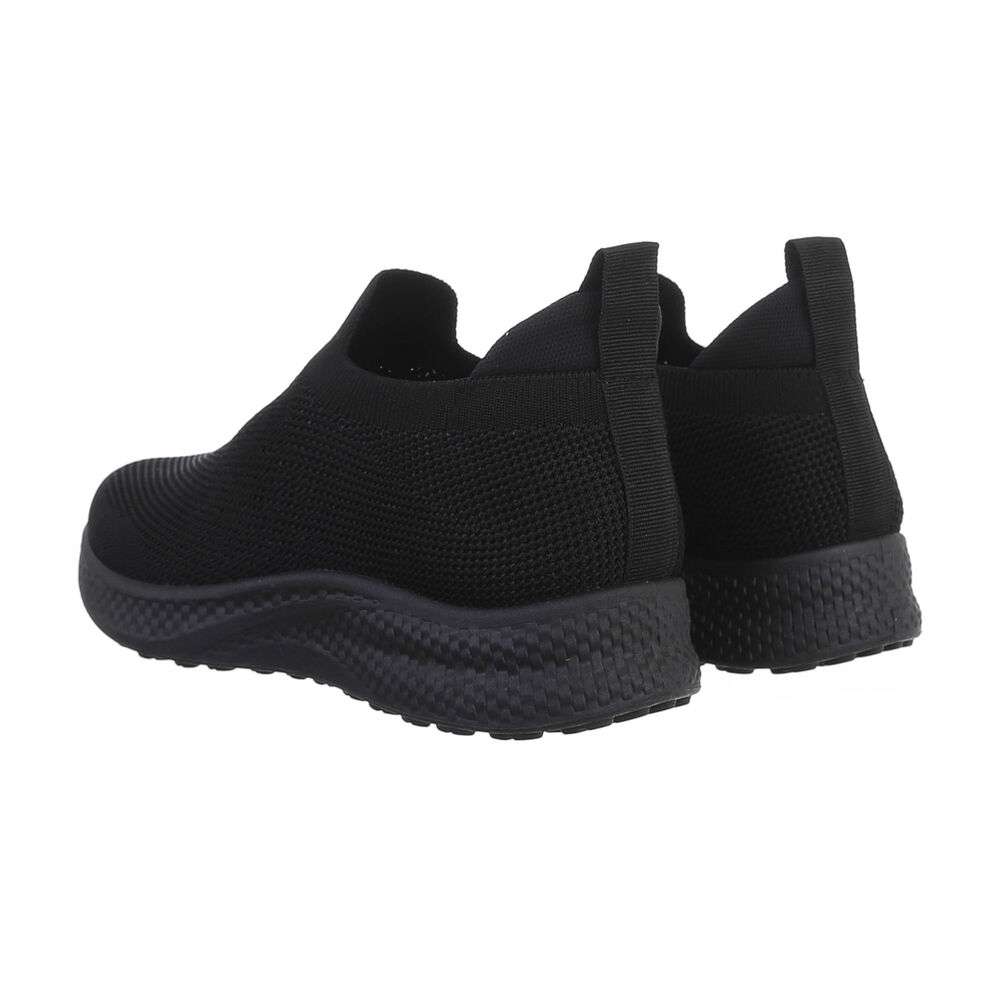 Adidasi sport fara sireturi - negru dama