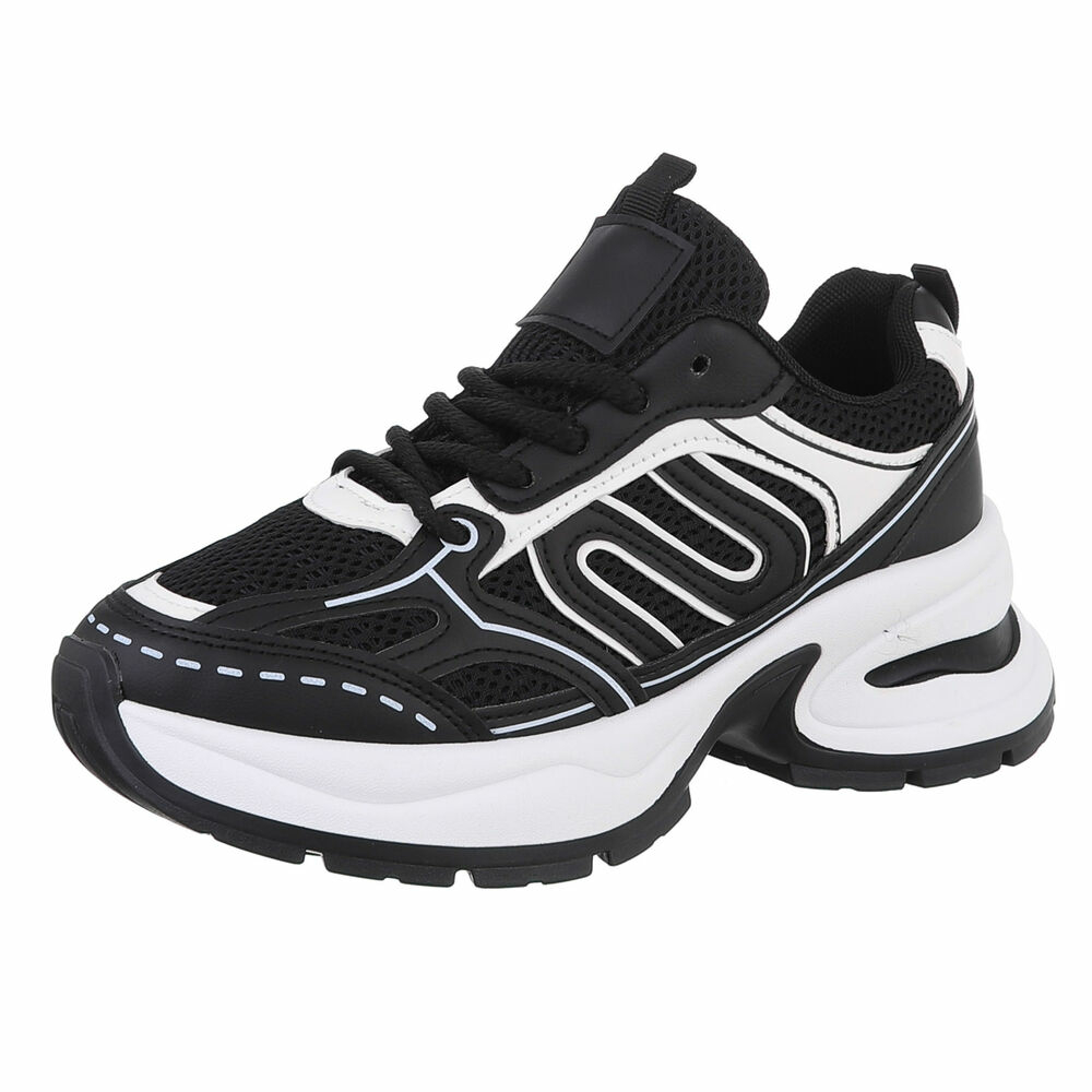 Pantofi sport chunky - negru dama