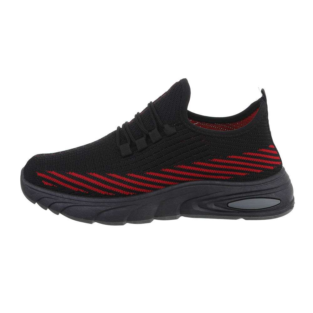 Pantofi sport - rosu cu negru barbati