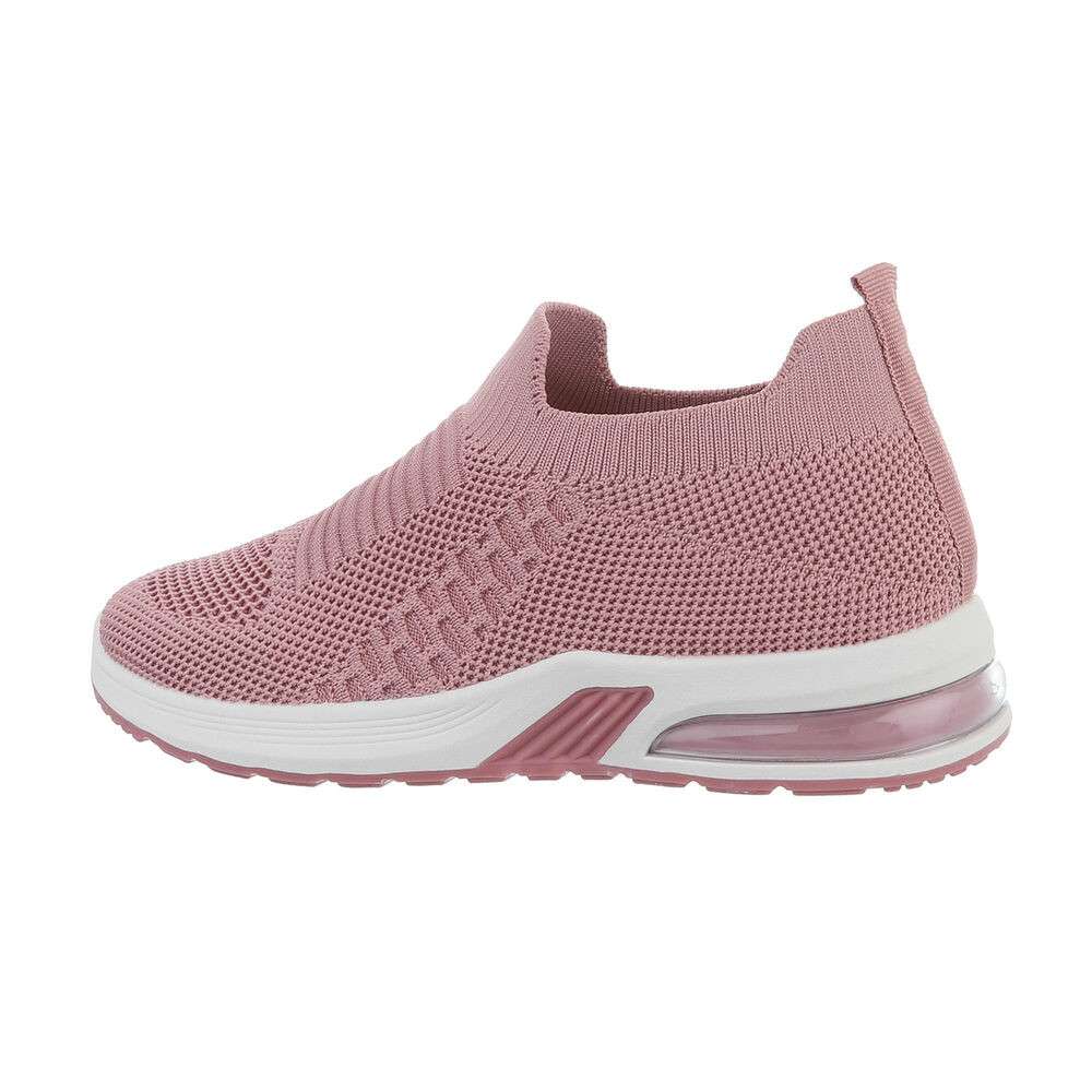 Pantofi sport fara siret - roz dama