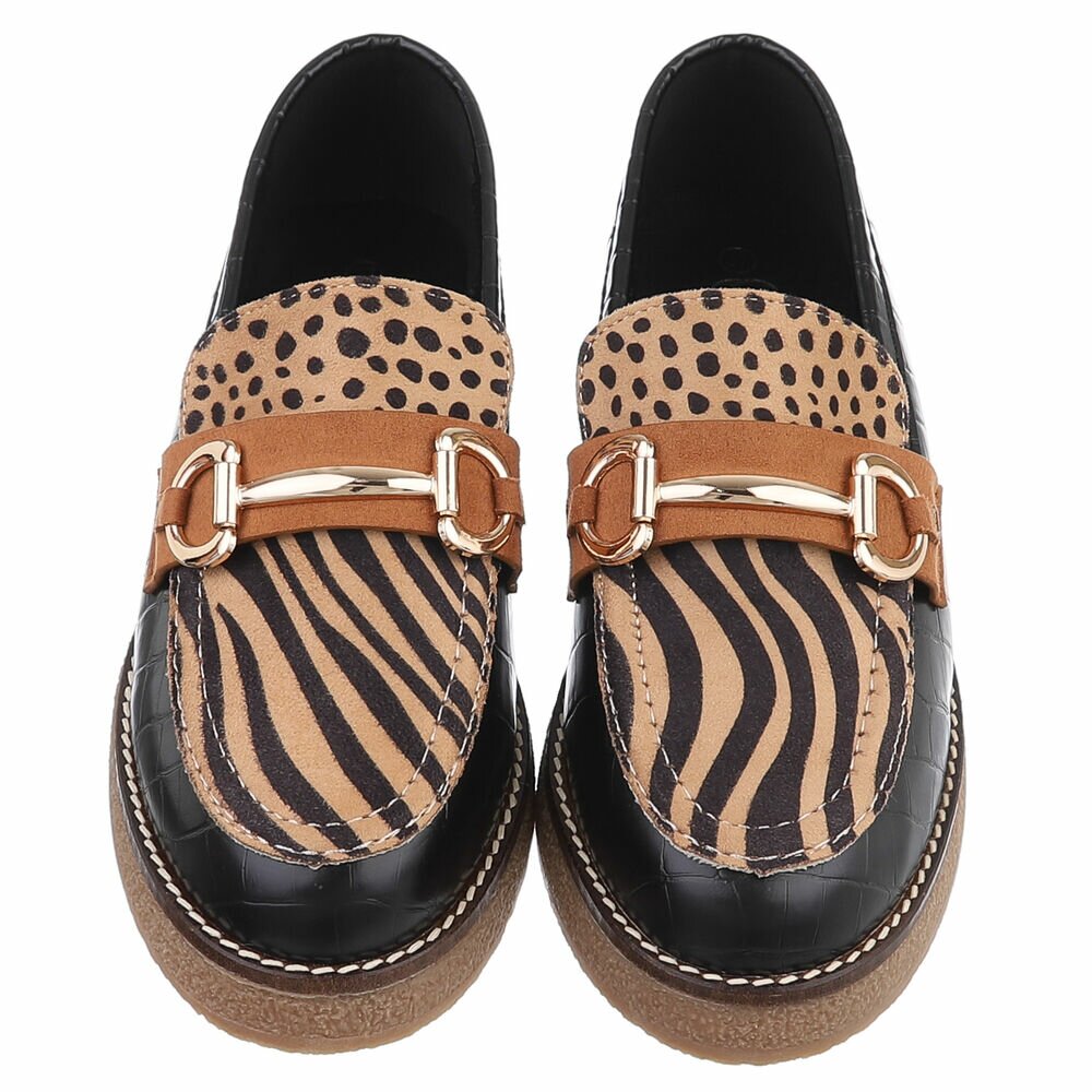Pantofi fara toc - zebra dama