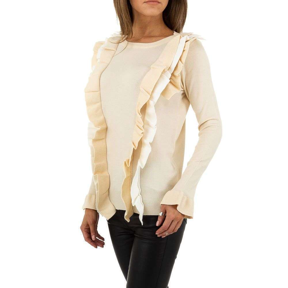 Pulover - SHK Paris marime universala alb bej dama