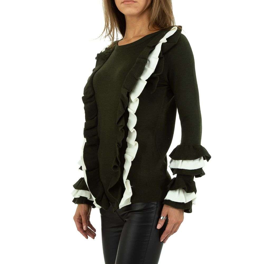 Pulover fashion - SHK Paris marime universala alb verde dama