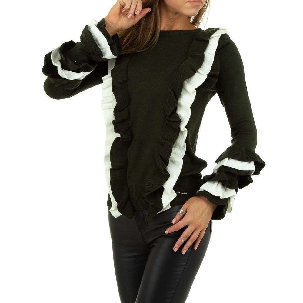 Pulover fashion - SHK Paris marime universala alb verde dama