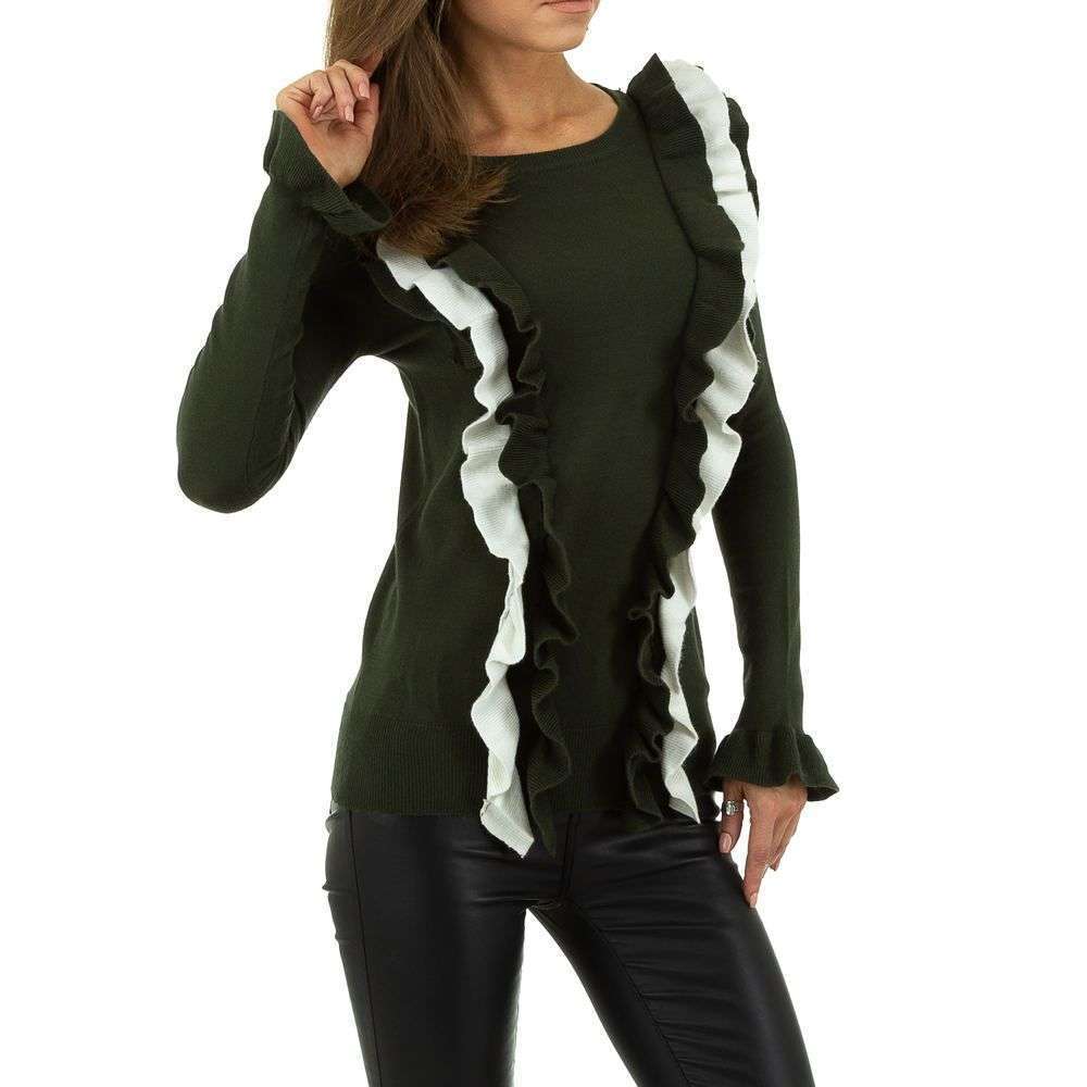 Pulover fashion - SHK Paris marime universala alb verde dama