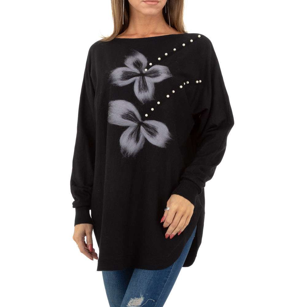 Pulover Whoo Fashion marime universala - negru dama