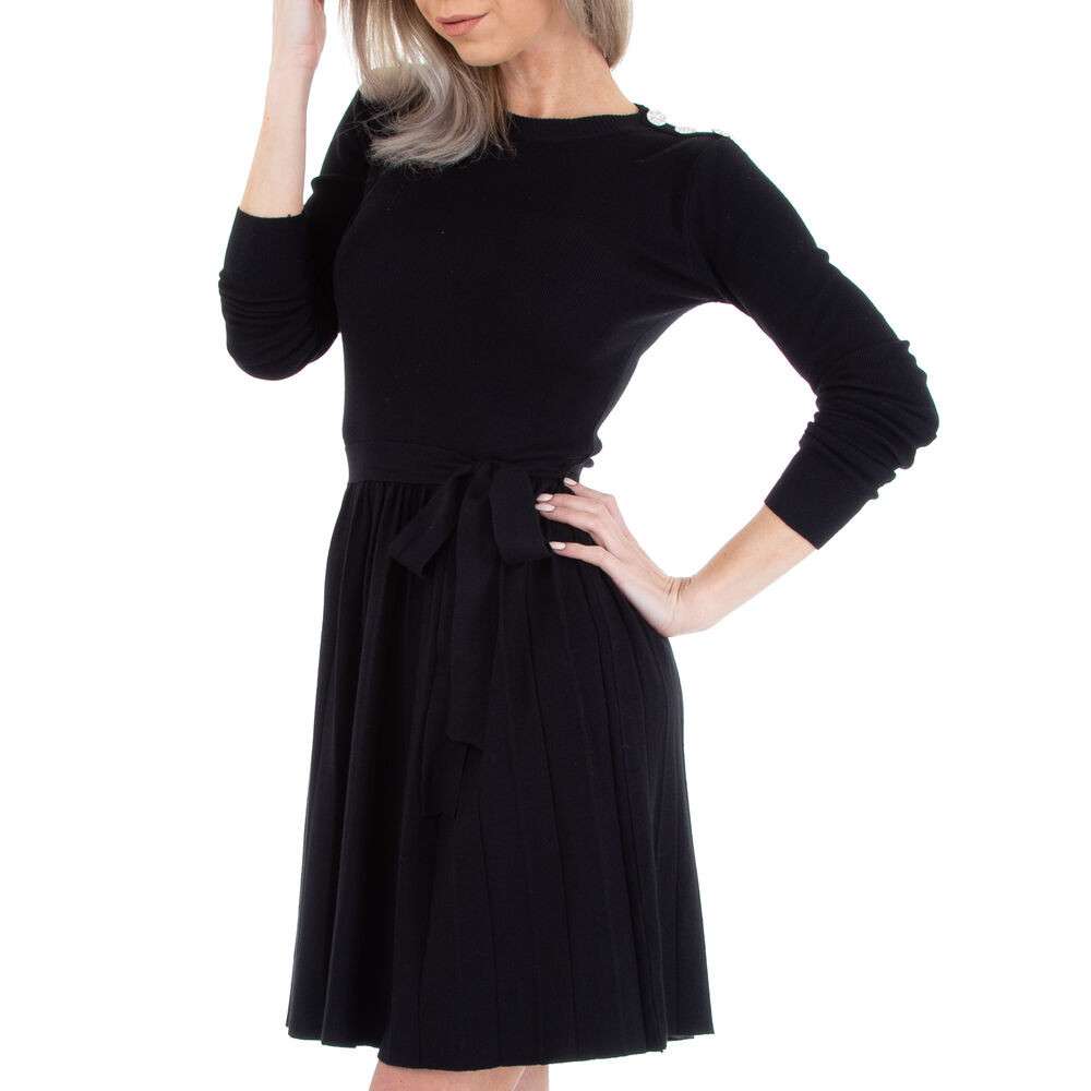 Rochie plisata - Emmash negru dama