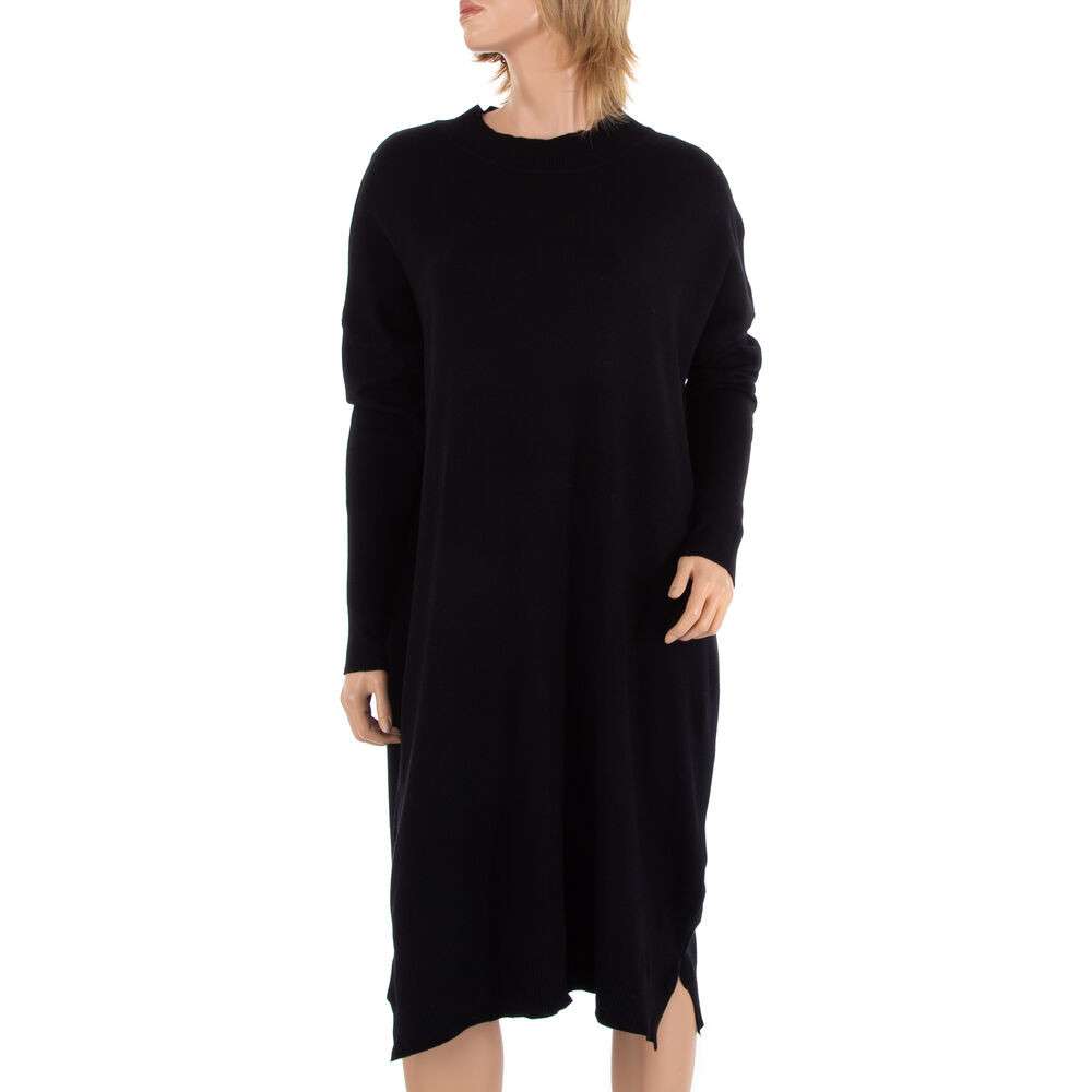 Rochie larga midi - JCL negru dama