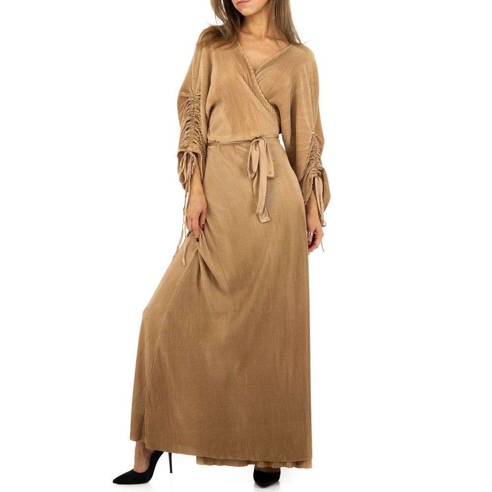 Rochie lunga cu cordon - JCL bej dama
