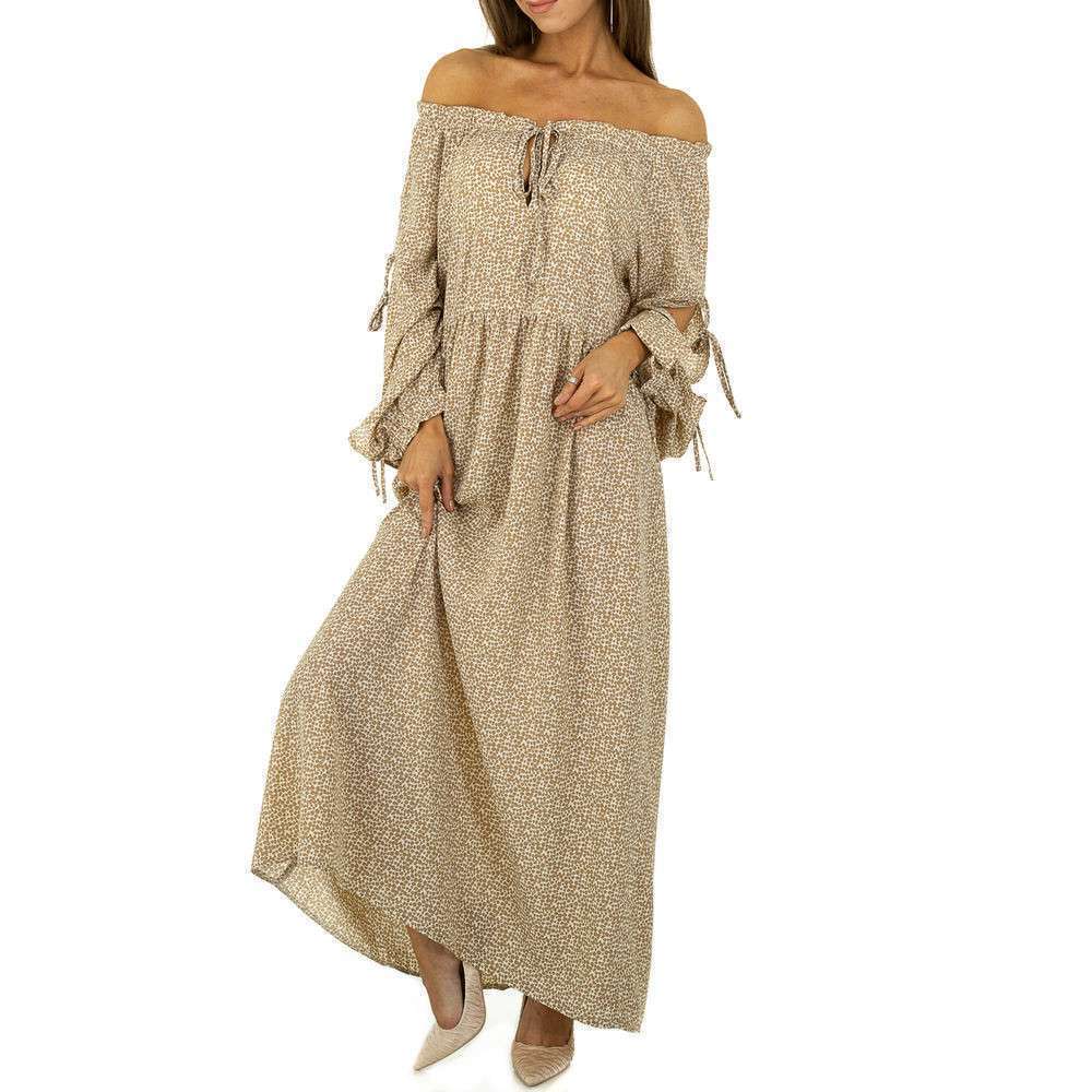 Rochie umeri goi - JCL   bej dama
